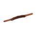 Triggerpunkt massager two-row 20 pearls wood-gua-Sha stick smooth portable ergonomic for neck shoulders arms legs (carbonized beech 20 pearls)