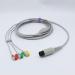 Sino-k Compatible PH Direct-Connect ECG Cable - 12 Pin 3 Leads Fixed Pinch Plug IEC Standard CE/FDA Approved - International Shipping Available - Buy Online on GoSupps.com