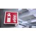 Notlok 3D Fire Extinguisher Sign | ISO7010 Compliant | Extra Lengthy Double-Sided Nasal Shield | Adjustable Angle Fire Protection | 15x15cm - Buy Online on GoSupps.com