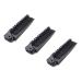 Aeyistry 3 Pcs Portable Travel Hair Comb Brush Foldable Massage Hair Comb Anti-static Hairdressing Tools Set(Black)