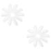 minkissy 20 Pairs Eyelash Pad Eyelash Holder Eyelash Curlers Washers Tool Eyelash Pads Eyelash Grafting Pads Eyelash Grafting Gasket Soft Utility Pad White Silica Gel