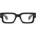 Small Square Blue Light Glasses for Men & Women | Retro Thick Rectangle Frame Computer Eyeglasses - 50mm Black - Buy Online on GoSupps.com