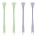 Dcniyt double -sided tongue cleaner with soft silicone head for oral hygiene - massaged and cleaned gently (green + purple) green + violet