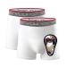 Youper Youth Brief w/Soft Athletic Cup, Boys Underwear w/Baseball Cup (2-Pack) White X-Small