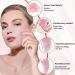 100% Natural Gua Sha Set - Pink Rose Quartz Facial Care (3 PCs) for Anti-Aging & Wrinkle Reduction - Buy Online on GoSupps.com
