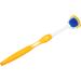 Pack of 10 Ergonomic Silicone Tongue Scrapers for Plaque Removal & Fresh Breath - Orange - Buy Online on GoSupps.com