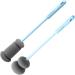 Solustre 4-Piece Bottle Brush Set - Long Handle Cleaning Brushes for Water Bottles Glass Baby Bottles & Household Scrubbing - Buy Online on GoSupps.com