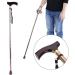 Walking Stick Wooden Handle Walking Stick Adjustable Folding Safety Walking Stick for Elderly Blind Walking Stick Guide Crutch for Blind Elderly - Buy Online on GoSupps.com