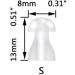 JIAHAO 10 Small Soft Replacement Mushroom Eartips Domes for Siemens BTE Hearing Aids - Buy Online on GoSupps.com
