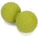 Verdant Touch Double Massage Ball - Deep Tissue Muscle Release for Leg Back & Shoulder | Yoga & Gym Fitness Ball - Green - Buy Online on GoSupps.com