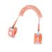 Eidyer Anti Lost Safety Wrist Link Belt Children Harness Belt Safety Adjustable 1.5M/4.92ft Baby Toddler Reins Safety Strap Leash Walking Hand Belt Elastic Wire Rope Fluorescent and Security Lock ORANGE