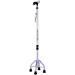 Crutches for Walking Adjustable Quad Cane with Wrist Strap Ergonomic Handle Mobility Aid for Elderly Seniors & Handicap for Tall 39-71in Silver/Gold/Brown Purposiveness