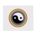 2 x 'Yin Yang Symbol' Microfiber Lens/Eyeglass Cleaning Cloths (LC00021094)
