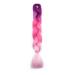 Hair extension crochet braids extensions braid hair braiding hair synthetic 1pcs 24 "(60 cm) purple & pinkish red & pink 60 cm purple & pinkish red & pink