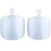 16 False Clear Toe nails in 2 Largest sizes only! 19mm and 18mm wide With Nail Glue