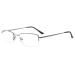 Eyekepper Half-Rim Reading Glasses with Flex Memory Titanium Bridge Bendable For Men Women (Gunmetal +2.00)