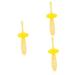 minkissy 3 x Toothbrushes Baby Food Grade Silicone Gift Box Portable