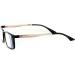 Buy Alumni RX04 Square Aluminum-Titanium Alloy RX-Able Reading Glasses +1.50 in Black Gold - Stylish & Durable Eyewear for All Ages - Buy Online on GoSupps.com