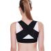 ZZBFHH Posture Correction Back Shoulder Posture Correction Back Support Bracket Belt Adjustable Strap Spine Straightening (Color : Black Size : Small) vision Black S