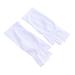 DOITOOL Cotton Glove Manicure Glove 1 Pair manicure gloves UV shield glove half-finger gloves anti UV glove nail short white Gel Manicure Gloves Silicone Ear Display