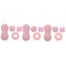 Lurrose 12 pc fascia ball peanut massage trigger foot massage muscle roll deep tissue massage roller Massage tools muscle massage roller body massage fascial roller balls tool sports pebble gel