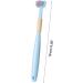 Eco-Friendly Three-Sided Children's Toothbrush - Soft Blue for Sustainable Oral Care - Buy Online on GoSupps.com