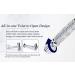 BAILI Butterfly Open TTO Double Edge Metal Safety Razor Kit with Platinum Blade - Silver - Buy Online on GoSupps.com