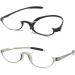 Mcoorn Reading Glasses (2 Pack) - Flexible Lightweight Half Rim Glasses for Men & Women - 1.5x with Case - Black & Grey - Buy Online on GoSupps.com