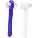 Ultechnovo Dual-Sided Toothbrush Set - 4 Two-Colored Manual Denture Brushes for Home & Travel | Best Cleaning Solution for False Teeth - Buy Online on GoSupps.com