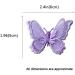 10pcs Purple Butterfly Lace Trim Organza Patches - Sewing Embroidery DIY for Party, Wedding, Bridal & Dress Decoration - Buy Online on GoSupps.com