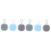 Frcolor 6 Stk Shampoo-brush bathing brush hairbrush baby scouring brush silicone head skin children's shampoo shampoo brush for the scalp massage devices for the scalp at home brush