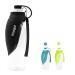 Petsoign Dog Water Bottle Travel Portable Dog Drinking Bottle On The Go in Silicone for Outdoor (Black)