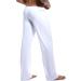 K-Men Mens Ice Silk Low Rise Yoga Pants - White, Medium - Buy Online on GoSupps.com