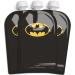 Herobility DC Batman Food Pouch 180ml / 6 Fl Oz - Squeeze Pouches for Baby Reusable Sustainable Leak Proof Design Double Zip -Lock BPA Free - 3 Pack
