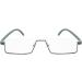 Kokobin Ultra-Light Reading Glasses - TR90 Frame Metal Half-Gaps 1.5 Diopters Stylish Case for Men & Women - Gray (1 Pack) - Buy Online on GoSupps.com