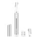 Eyebrow Trimmer Precision Electric Eyebrow Razor for Women Battery-Operated Facial Hair Remover with Comb No Pulling Sensation Painless for Face Chin Neck Upper-Lip Peach-Fuzz Matte Silver