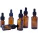 3 Pcs Empty Refillable Amber Glass Graduated Dropper Bottle Essential Oil Cosmetics Elite Fluid Container Jar Pot Holder with Glass Pipette Dropper (30ml/1oz) - Buy Online on GoSupps.com