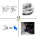 Purrdy Paws 40-Pack Soft Nail Caps for Cats - Black Kitten Claws | Pet-friendly Nail Covers - Buy Online on GoSupps.com