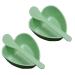 2 Sets Plastic Heart Shaped Facial Mask Mixing Bowl with Stirring Spatula Facemask Bowl Mud Mask Mixing Bowl DIY Skin Care Mixing Tool Kit for Lady Women Home Beauty Salon Use Green