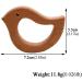 Wendysun 10pcs Cartoon Wood Teether Natural Animal Pigeon Shape Baby Teething Toy - Buy Online on GoSupps.com