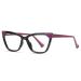 Cat Eye Reading Glasses Blue Light Blocking Computer Readers Anti Eye Strain Presbyopic Glasses Flat Light Mirror +0.00 Black