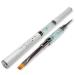 Double face brush white 2in1 gel and nail art brushes synthetic hair brush for painting and applying gel.