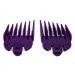 Taper King Hair Clipper Guide Comb Guard Set - Fool Proof Tapers & Fades at Home! Amethyst - #2 to #4 - Compatible with Wahl/Conair Clippers! Wahl/Conair Compatible Amethyst - #2 to #4 (6mm to 13mm)
