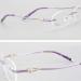 Begisa Glasses Pads - Metal-Carved Flower Replacement Nose Bridge for Borderless Purple Glasses - 1 Pair of Spare Parts - Buy Online on GoSupps.com