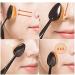 5 PCS New Women's Makeup Toothbrush Face Foundation Brush Curve Powder Brushs - Buy Online on GoSupps.com