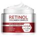 Retinol Anti Aging Face Moisturiser Collagen Complex with Hyaluronic Acid Day Night Cream for Skin Tightening Lifting Firming Wrinkle Smoother for Women & Men