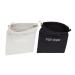 Drawstring Hair Dryer Storage Bags: 2pcs Hairdryer Dust Bags Mini Pouch for Hair Dryer Head Earphone Rings Cosmetics Organizer (Black Letter+ White Letter) As Shown