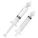 Isesuch Baby Nasal Irrigator 2 Pack 10ml Professional Syringe Reusable Silicone Infant Nose Cleaner Rinsing Tool Soften Nasal Scab for Kids Children