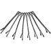 Benoon Black Jumbo Bobby Hairpins - 60 Metal Wave-Shaped Clips | Flat Lace Style Hairpins for Salon & Everyday Use - Buy Online on GoSupps.com