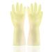 Household -Employed dishwashing Gloves loosened Beam Wide Mouth Connecting Sleeve Waterproof Rubber Gloves Single -Layer Extended Gloves (Color : Jelly Yellow Size : L) Large Jelly yellow